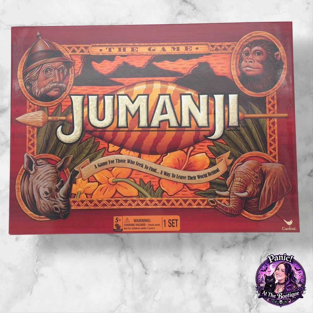 Jumanji Board Game Kids Adult Movie Theme Jungle Adventure 90s Nostalgia Safari